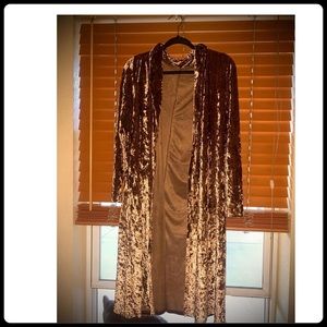 Brown Velvet Kimono / Robe